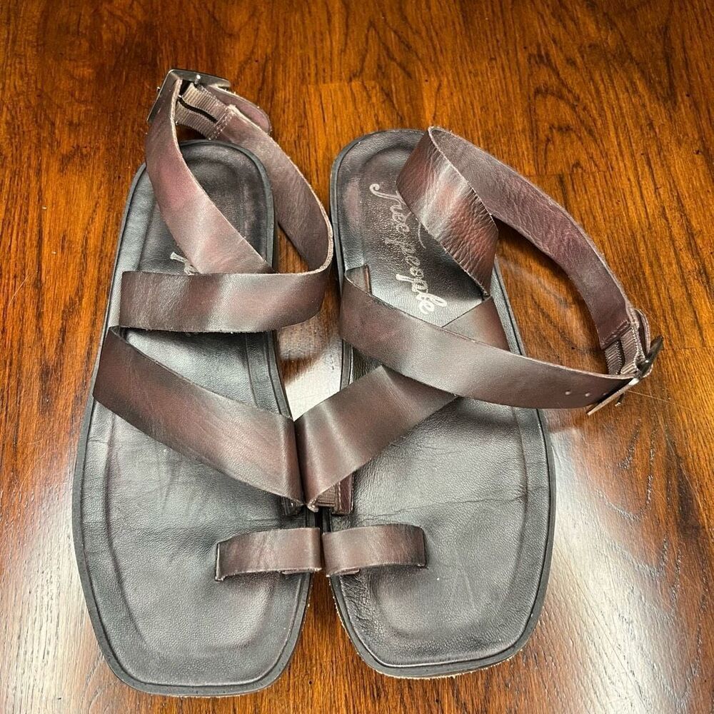 Free People Romeo Leather Gladiator Wrap Sandal Size 36 - Picture 2 of 8